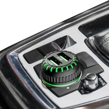 Быстрое автомобильное зарядное устройство Type C, автомобильное зарядное устройство для быстрой зарядки QC 3.0, адаптер для автомобильного зарядного устройства USB C, двухпортовое автомобильное зарядное устройство USB