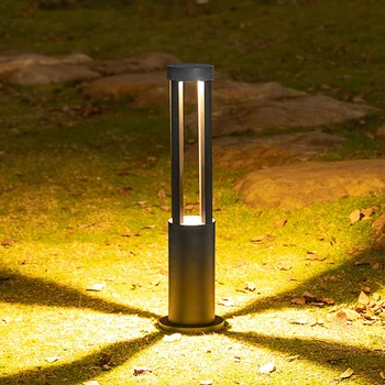 40/80 см Водонепроницаемый светодиодный светильник для садовой дорожки, газона, современной виллы, ландшафтного освещения столбов, освещения наружного двора