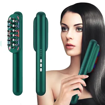 RF Расческа для роста волос EMS Микротоковая расческа для электромассажа волос Радиочастотная светодиодная светотерапия Для роста волос Уход за кожей головы
