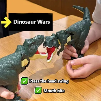 Всплывают Детские Забавные Игрушки: Нажимающие Динозавры Кусают Мальчиков И Девочек, Голова И Хвост Двигаются, Захватывающий Подарок-Головоломка с Динозаврами