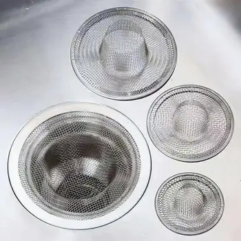 Универсальный слив для раковины, фильтры для раковины из нержавеющей стали, фильтры для защиты от засорения с мелкой сеткой для кухни, ванной комнаты, набор из 10 раковин