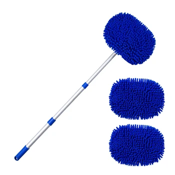 Щетка Для мытья автомобиля Портативный телескопический инструмент для чистки с длинной ручкой универсальная синельная тряпка для уборки мягкой шваброй для укладки
