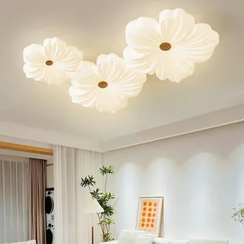 Современные потолочные светильники в форме цветка для кухни, островка, гостиной, спальни, светодиодные потолочные светильники для украшения помещений, лампа освещения