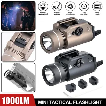 Пистолетный фонарь TLR-1, тактический светодиодный стробоскопический фонарик, 1000 люмен, фонарь для страйкбольного оружия, крепление для GLOCK