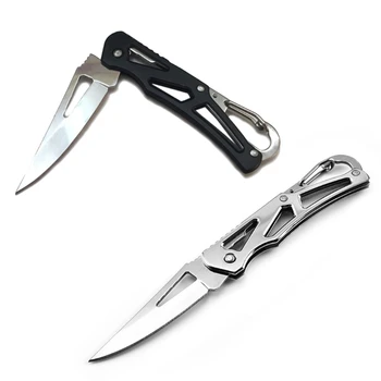 Портативный нож в форме нержавеющей стали для кемпинга, инструменты для выживания на открытом воздухе, складной Карманный нож для самообороны, мини-нож