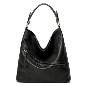 Valenkuci Женская сумка через плечо Модная сумка из масляно-восковой кожи большой емкости, повседневная женская сумка-мессенджер из искусственной кожи