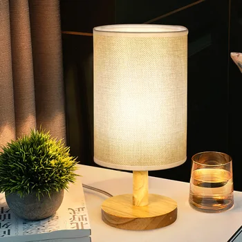 Простая атмосфера: Прикроватная лампа для спальни в общежитии, Винтажная креативная светодиодная декоративная настольная лампа оптом, светильник из сухих цветов.