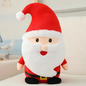 Плюшевая кукла Санта, мягкие Милые рождественские плюшевые куклы Санта Клауса, мягкие украшения для украшения дома, подарки на Рождество