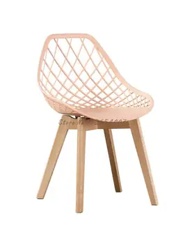 Скандинавский обеденный стул, Современный минималистский стул, Домашний стул со спинкой, шезлонг, письменный стол из массива дерева, стол для переговоров