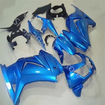 Изготовленный на заказ комплект обтекателей для Kawasaki Ninja ZX250R 08 09 10 11 12 13-14 ZX250R 2010-2011-2012-2013-2014 сине-черный комплект обтекателей