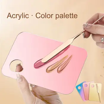 Палитра лака для ногтей Палитра жидкой основы Настройте цвет ваших ногтей с помощью палитры для нейл-арта с помощью акриловой пластины для настройки стержня