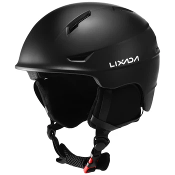 Шлем для сноуборда со съемным наушником, мужской Женский защитный лыжный шлем с фиксированным ремешком для очков, профессиональный лыжный шлем