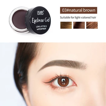 ELECOOL 3-х Цветный гель для бровей для макияжа Eye Brow Brush Tool Суперводостойкий Крем для бровей Профессиональный Стойкий Не выцветающий гель для бровей