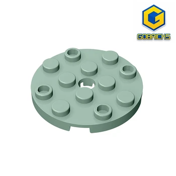 Пластина Gobricks GDS-841 круглая 4 x 4 с отверстием 2 x 4, совместимая с детскими строительными блоками lego 60474 