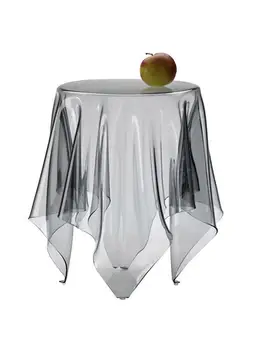 Прозрачный журнальный столик круглый акриловый призрачный столик плавающая волшебная скатерть творческая сторона для обсуждения кофейный столик для отдыха