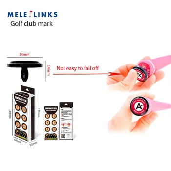 20ШТ Метка клюшки для гольфа ABS Материал, который нелегко отвалить Подходит для всех ручек клюшки, легко идентифицируется
