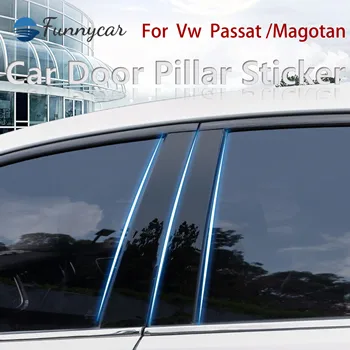 Для Volkswagen VW Passat Magotan Автомобильная Дверная Оконная Колонна BC Отделка Столба Стойки Наклейка Из Материала ПК