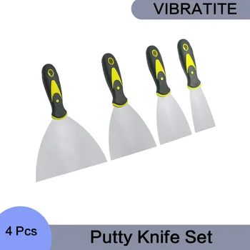 Набор шпателей 4 ШТ (2,3,4,6 дюйма) Шпаклевочные Ножи Металлические Скребки для Запекания Шпаклевки, Латания и покраски