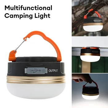 10 Вт Светодиодный фонарь для кемпинга, Палатки, лампа 1800 мАч, Портативные Походные фонари, Ночная Подвесная лампа, USB Перезаряжаемый