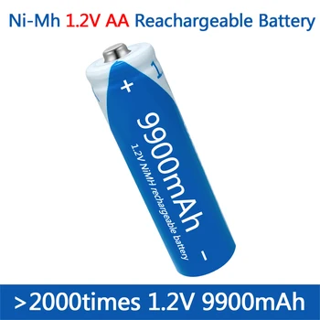 Батарейка типа АА 1,2 В аккумуляторная батарея NIMH Аккумулятор большой емкости 9900 мАч аккумуляторная батарея для игрушек Мышь с дистанционным управлением
