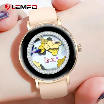 Женские смарт-часы LEMFO S27 2023, Новый Умный браслет, вертикальные Женские часы, измеряющие кровяное давление, Частоту сердечных сокращений, IP67 Водонепроницаемые