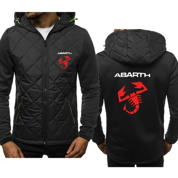 НОВЫЕ мужские модные повседневные куртки, толстовка с логотипом Abarth, весенне-осенняя хлопковая мужская толстовка с капюшоном, куртка на молнии, одежда в стиле харадзюку, B