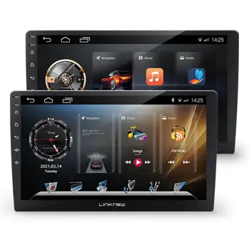 LINKNEW 9-10 дюймовый автомобильный DVD плеер GPS навигация видео радио usb автомобильная система Android сенсорный экран автомагнитола с камерой заднего вида