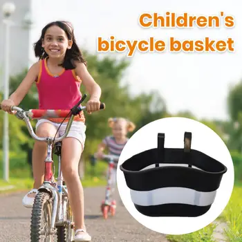 Удобная Передняя корзина велосипеда, которую нелегко деформировать, Велосипедная корзина Яркого цвета, корзина для переднего руля детского велосипеда, Декоративная
