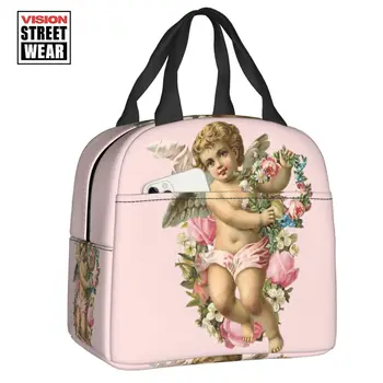 Викторианский Ангел, термоизолированная сумка для ланча, женская детская портативная сумка для ланча, для кемпинга, для путешествий, для хранения продуктов
