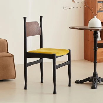 Обеденный стул из массива дерева середины века, Кухонный стол, французское Роскошное ретро-кресло, Дизайнерская мебель для гостиной WKDC