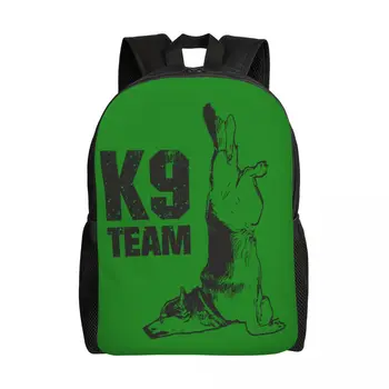 Дорожный рюкзак K9 Team Police Dog Для мужчин и женщин, школьный компьютер, сумка для книг, сумки для студентов колледжа