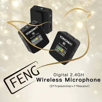 YONGNUO FENG Камера для видеосъемки Аудио Микрофон домашней студии для караоке Беспроводной микрофон Профессиональные микрофоны