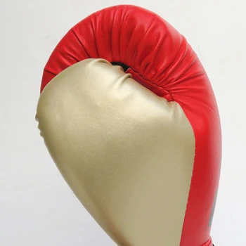 Детские/Взрослые боксерские перчатки для каратэ, тхэквондо, 1 пара, защита для спарринга из искусственной кожи, Высокое качество
