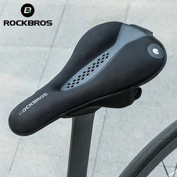Чехол для седла Rockbros bicicleta MTB с задним фонарем, седло для шоссейного велосипеда, Дышащая Удобная подушка, чехол для седла 2023 года выпуска