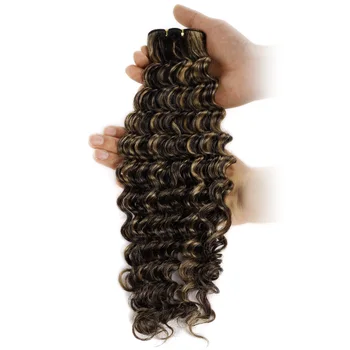 Бразильские пучки волос с глубокой волной, 100% Человеческие волосы, Вьющиеся волосы в стиле Афро, Бордовые пучки для наращивания волос