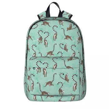 Lemur Love Рюкзаки Большой Емкости Студенческая сумка для Книг Сумка Через плечо Рюкзак Для Ноутбука Модный Дорожный Рюкзак Детская Школьная сумка
