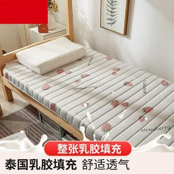 Мягкий коврик для кровати из утолщенного латекса, Студенческое общежитие, Студенческая односпальная кровать, складной коврик-татами, 90x190
