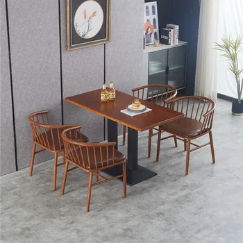 Эклектичный Деревянный обеденный Столовый набор из 4 роскошных китайских обеденных столов для гостиной и стульев, полностью Интегрированная домашняя мебель Juego De Comedor