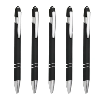 бытовая шариковая ручка с черными чернилами 5шт, кнопка 0,7 мм, тонкая выдвижная нескользящая ручка, канцелярские принадлежности для офиса, школьные принадлежности