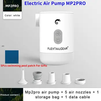 Электрический воздушный насос Max Air Pump 2Pro, портативный мини-воздушный насос, Снаряжение для кемпинга, плавания, Электрический надувной насос, USB-зарядка, Подсветка для улицы