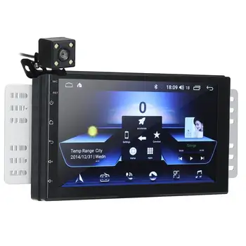 iMars 7-дюймовый 2 Din для Android 8.0 Автомобильный стерео радио MP5 плеер с экраном 2.5 D GPS WIFI Bluetooth FM с камерой заднего вида