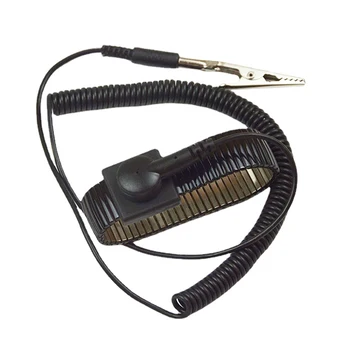 Антистатический браслет заземляющий браслет с зажимом из кожи аллигатора и выдвижным длинным кабелем