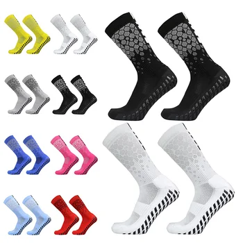 спортивные дышащие футбольные носки с новым рисунком honeycomb для мужчин и женщин, футбольные носки с силиконовой нескользящей рукояткой arrow