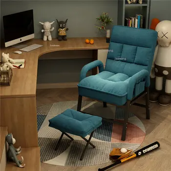 Легкие роскошные офисные стулья, офисная мебель в скандинавском стиле, ленивый диван в общежитии, Кресло для игр, Домашний тканевый компьютерный стул со спинкой
