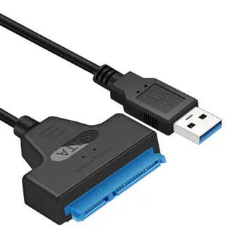 Кабель USB 3.0 -SATA, жесткий диск, внешний шнур питания для 2,5-дюймового жесткого диска SSD