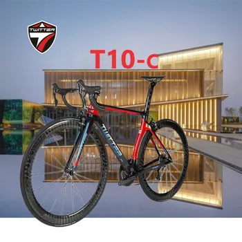 TWITTER T10 FULL COLOR CHANGE UT R8000-22S V Brake T800 дорожный велосипед из углеродного волокна 700*23C профессиональный гоночный велосипед с карбоновыми колесами