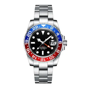 Новые роскошные механические наручные часы с сапфировым стеклом, мужские часы