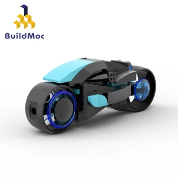 Buildmoc City Troned E755 Cycle Набор моделей мотоциклов MOC Наборы строительных блоков Игрушки для детей Подарки для детей Игрушка 60ШТ Кирпичей