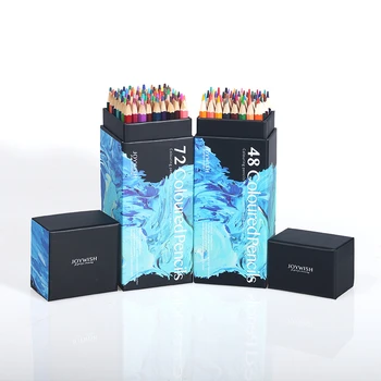 Популярный набор цветных карандашей 72 цвета для рисования грифелем на масляной основе цветной карандаш для морской живописи маслом в коробке