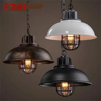 · Подвесной светильник RONIN в стиле ретро, классический Лофт, светодиодные светильники, декоративные для дома, гостиной, столовой